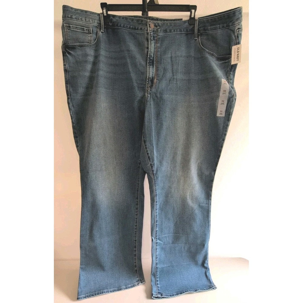 Old Navy Men's Kicker Boot-cut Midrise Blue Jeans Size 52×30 NWT